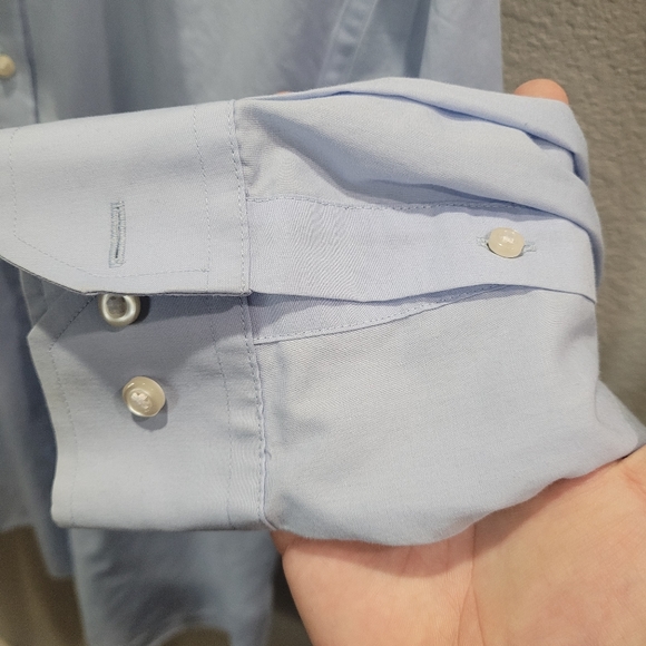 Stafford Mens Button Up Dress Shirt - Picture 2 of 4
